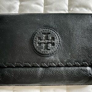 Tory Burch Black Leather Clutch